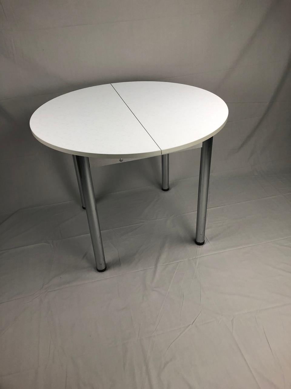 круглый раздвижной стол для кухни 90 см