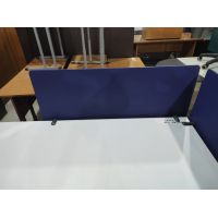 Перегородка 110х48 с креплением к столу, синяя,  б/у (10)
