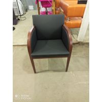 Кресло Minos 57, 60х60 в83/48,  кожа черная, деревянные накладки, Италия, Новое (5)