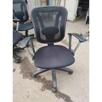 Кресло CHAIR сетка черная, крестовина пластик, топ-ган скачанием, до 120кг, бу 5